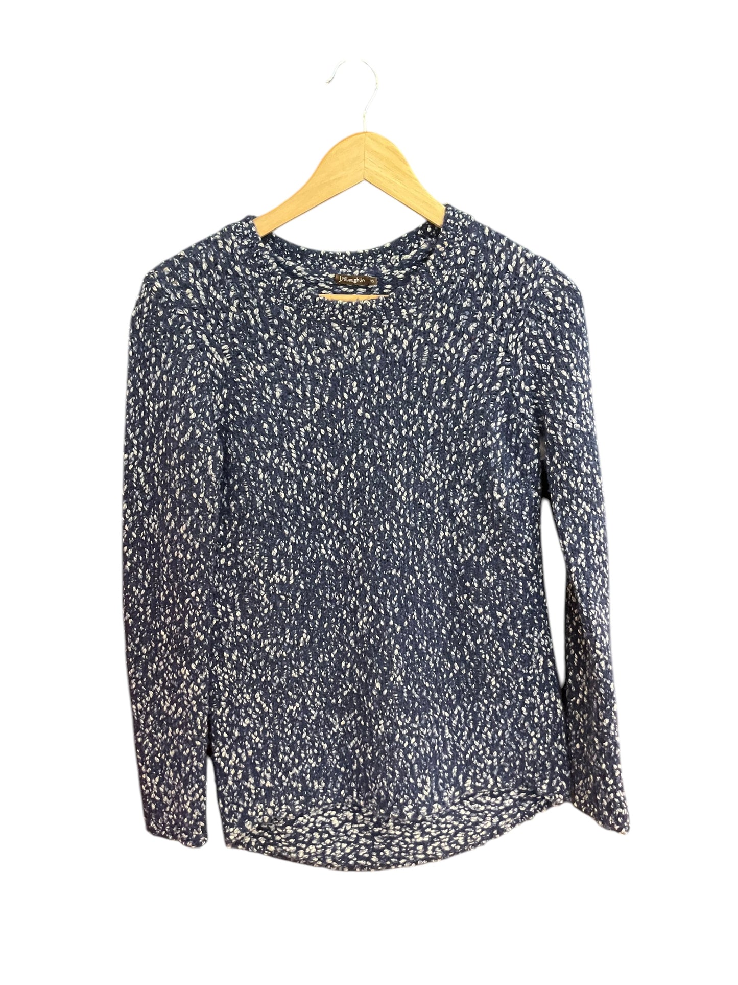 Sweater By J Mclaughlin In Blue & White, Size: Xsp
