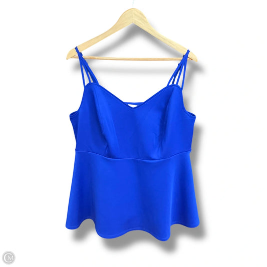 Top Sleeveless By Torrid In Blue, Size: 2x