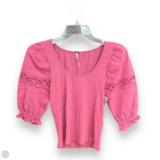 Top Short Sleeve By Free People In Purple, Size: Xs