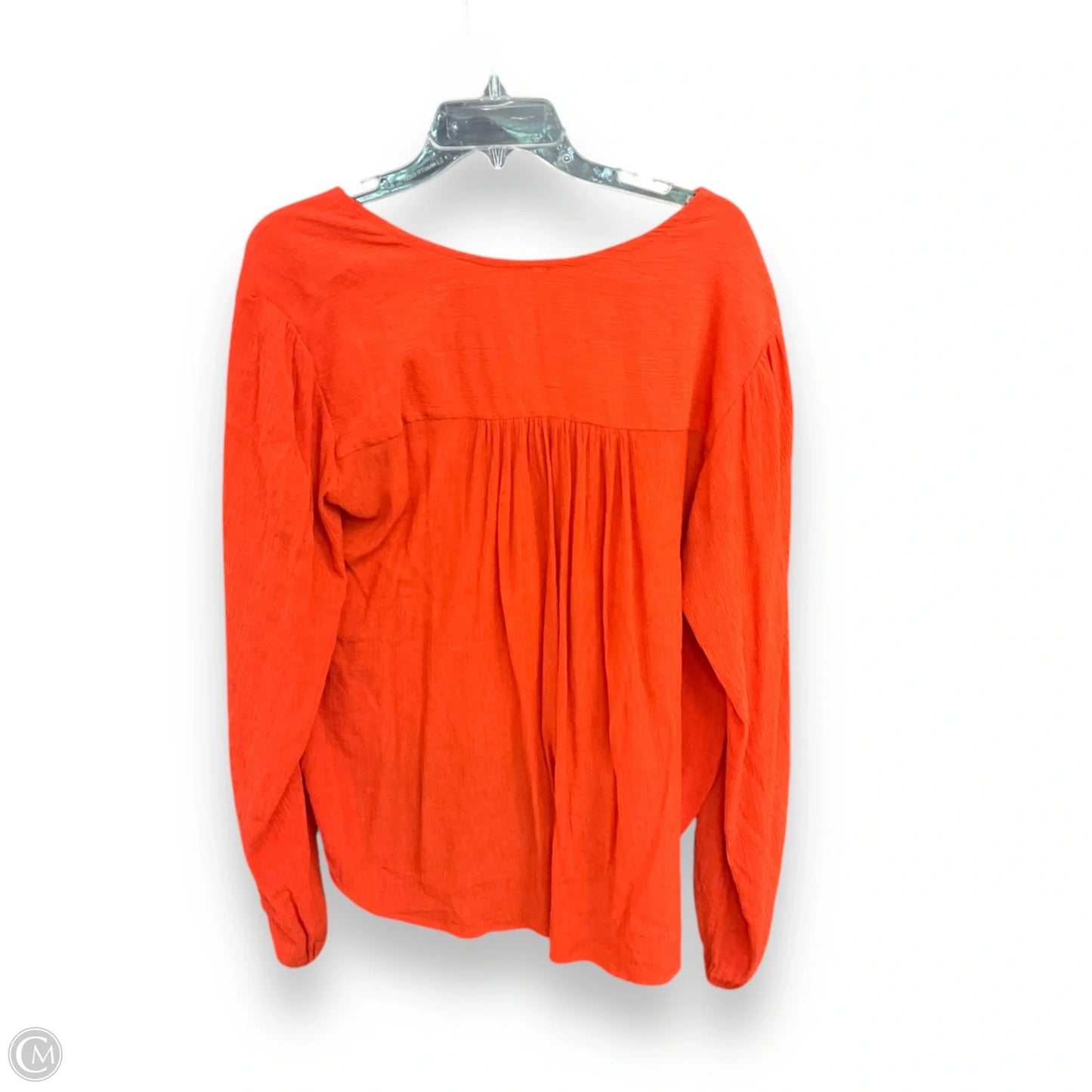 Top Long Sleeve By Free People In Orange, Size: L