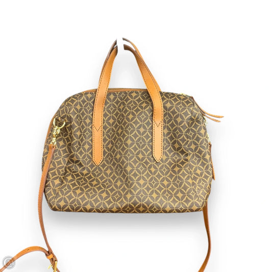 Crossbody Leather By Fossil, Size: Large