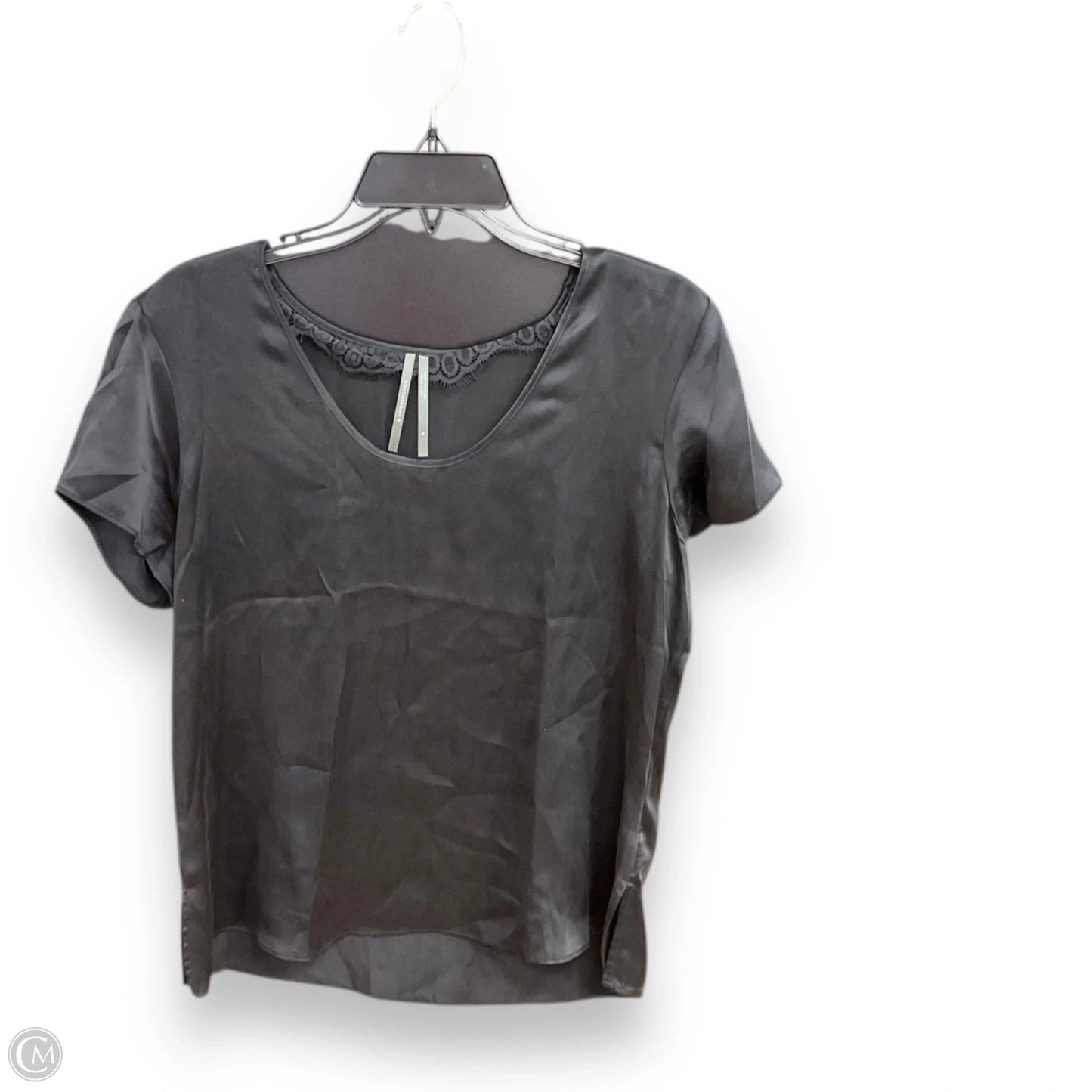 Top Short Sleeve By Anthropologie In Black, Size: S