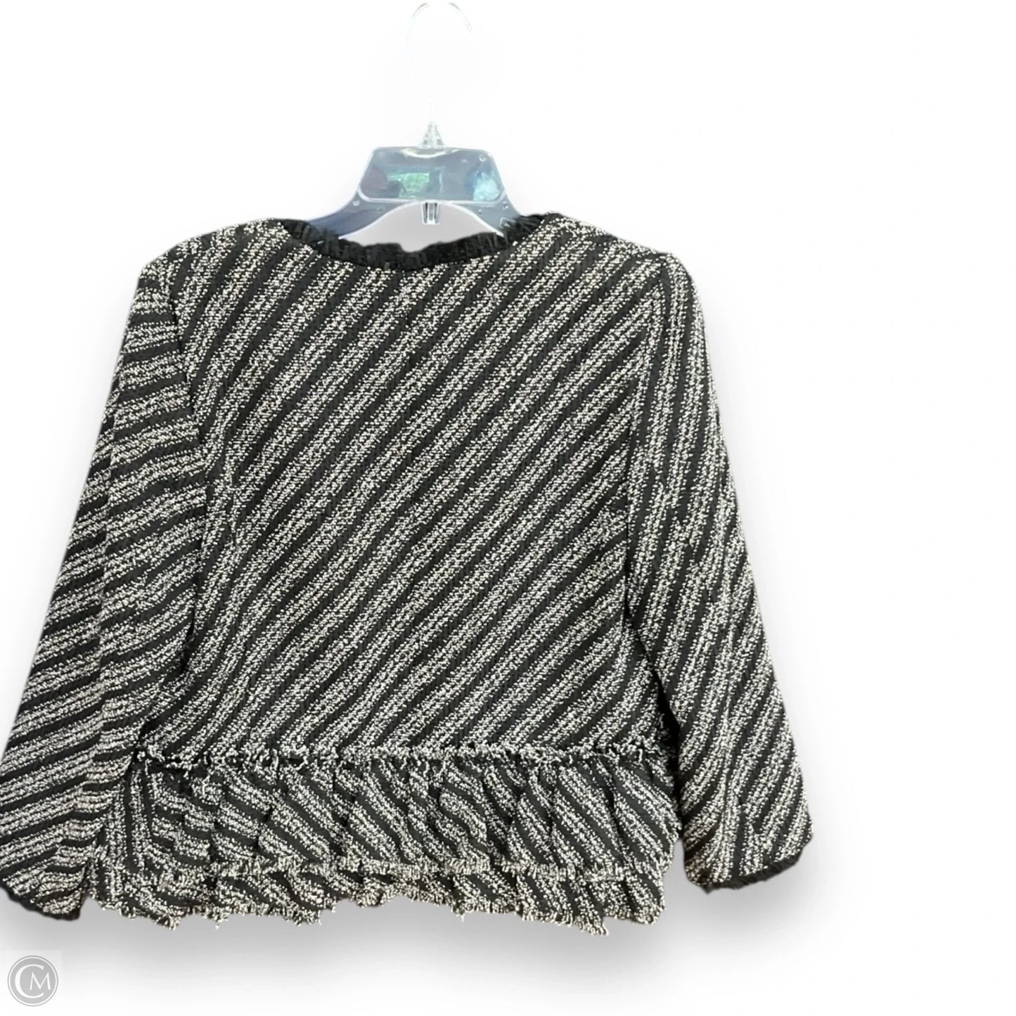 Blazer By Ann Taylor In Black & White, Size: M