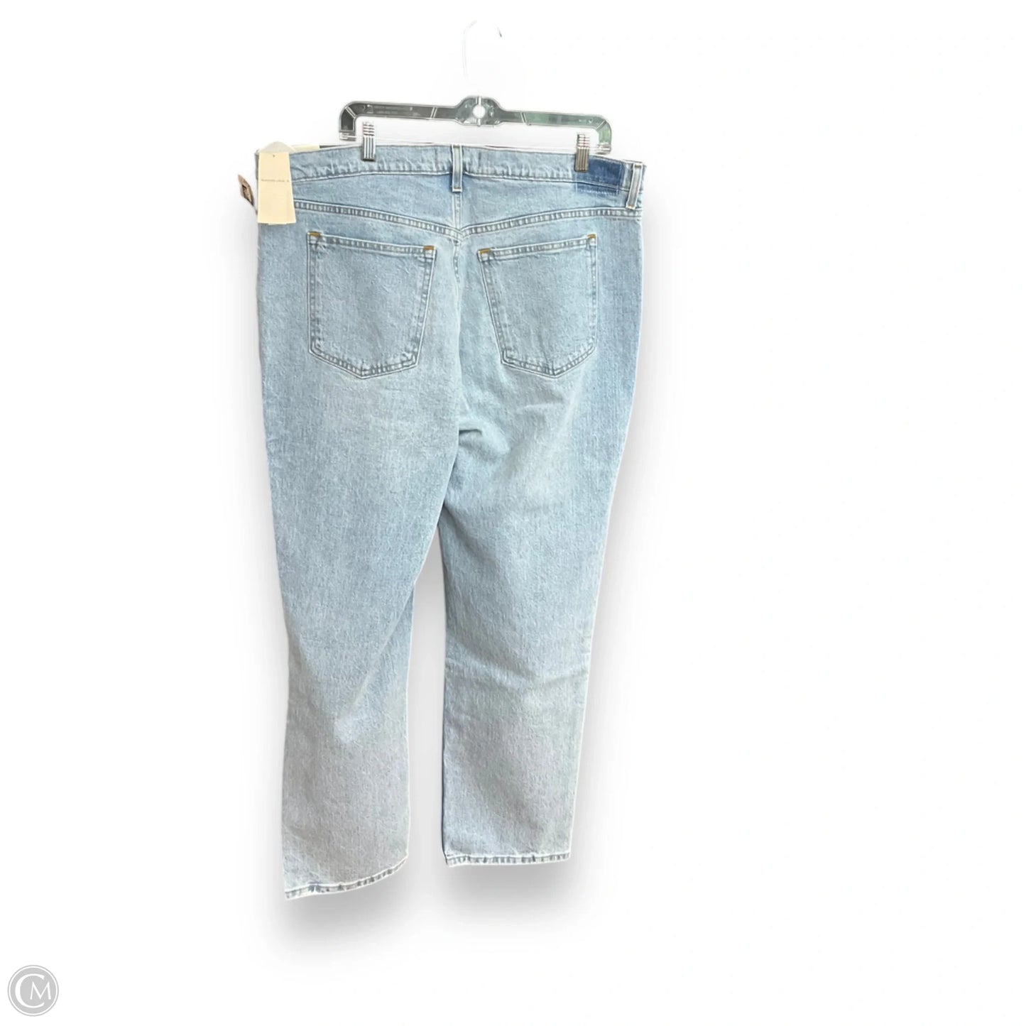 Jeans Straight By Abercrombie And Fitch In Blue Denim, Size: 18