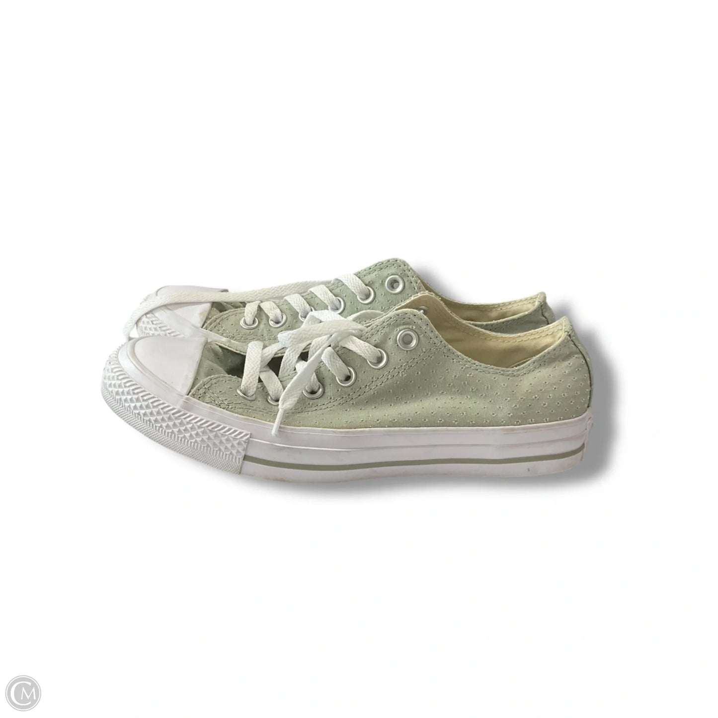Shoes Sneakers By Converse In Green & White, Size: 8