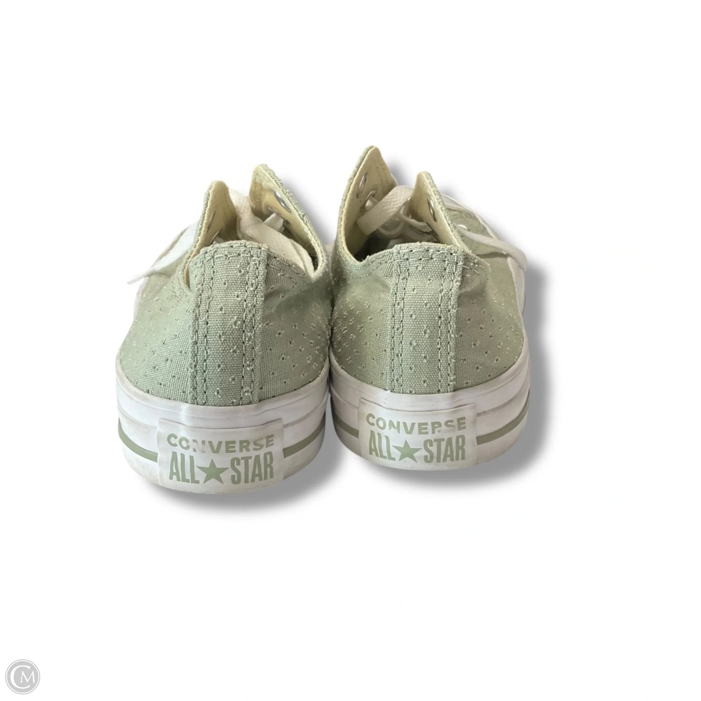 Shoes Sneakers By Converse In Green & White, Size: 8