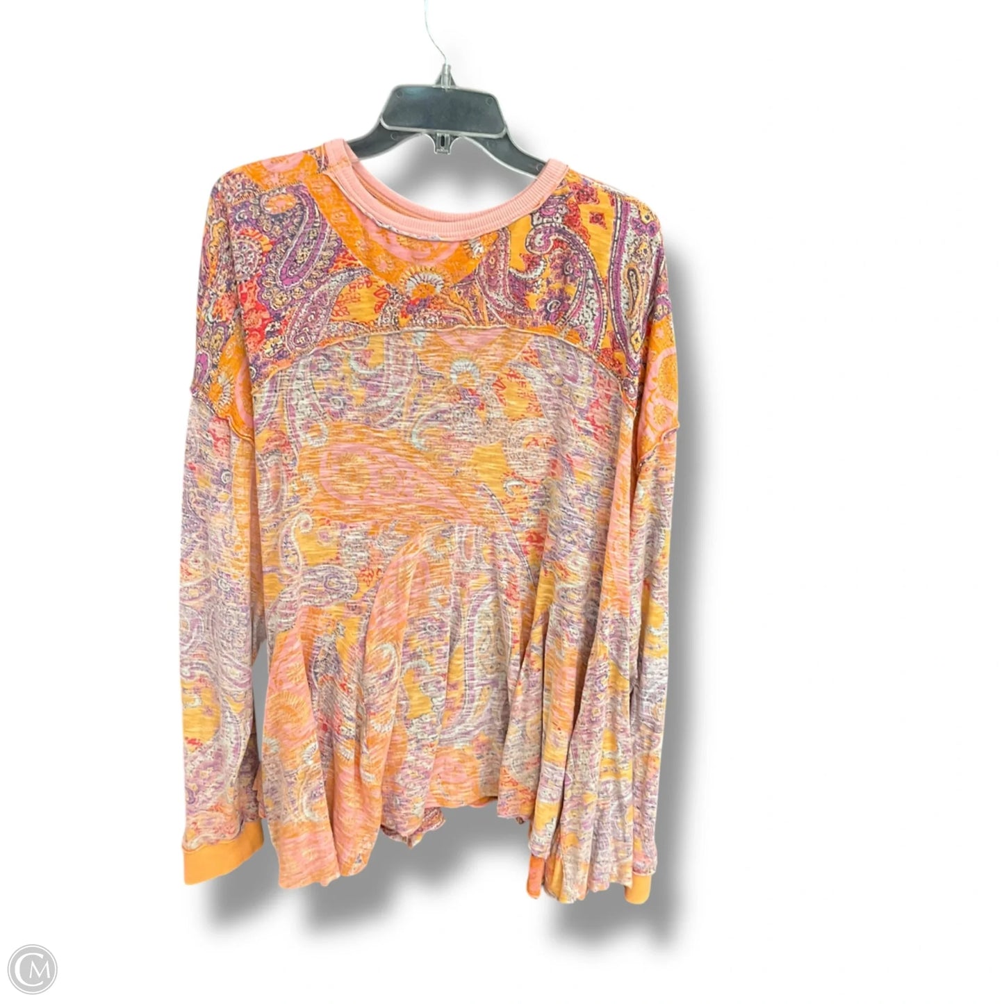 Top Long Sleeve By Free People In Paisley Print, Size: M