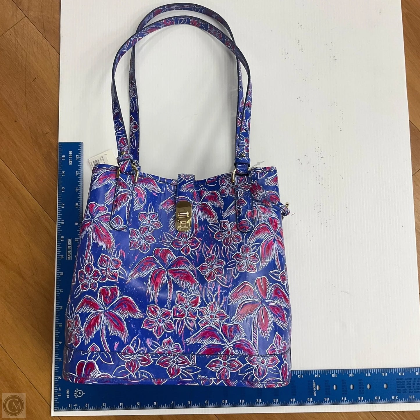 Handbag Designer By Brahmin, Size: Large