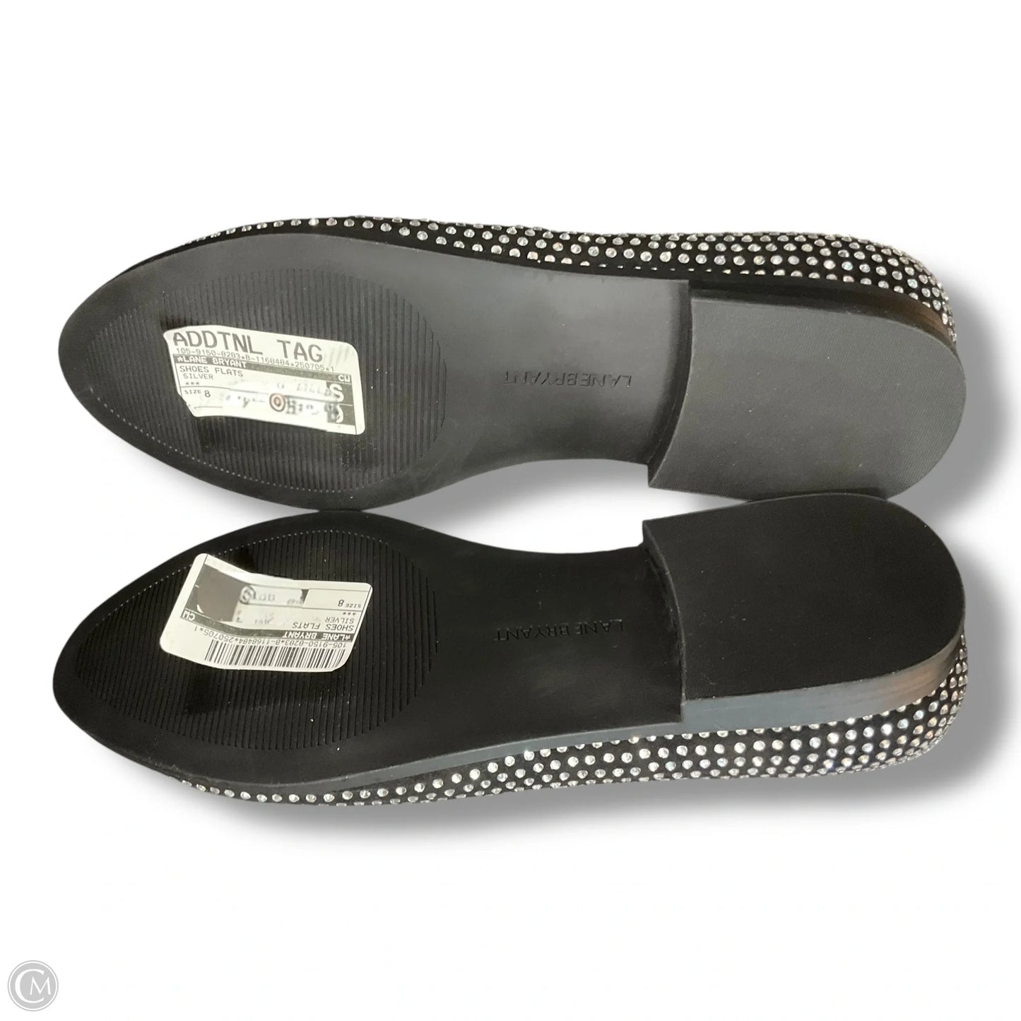 Shoes Flats By Lane Bryant In Silver, Size: 8