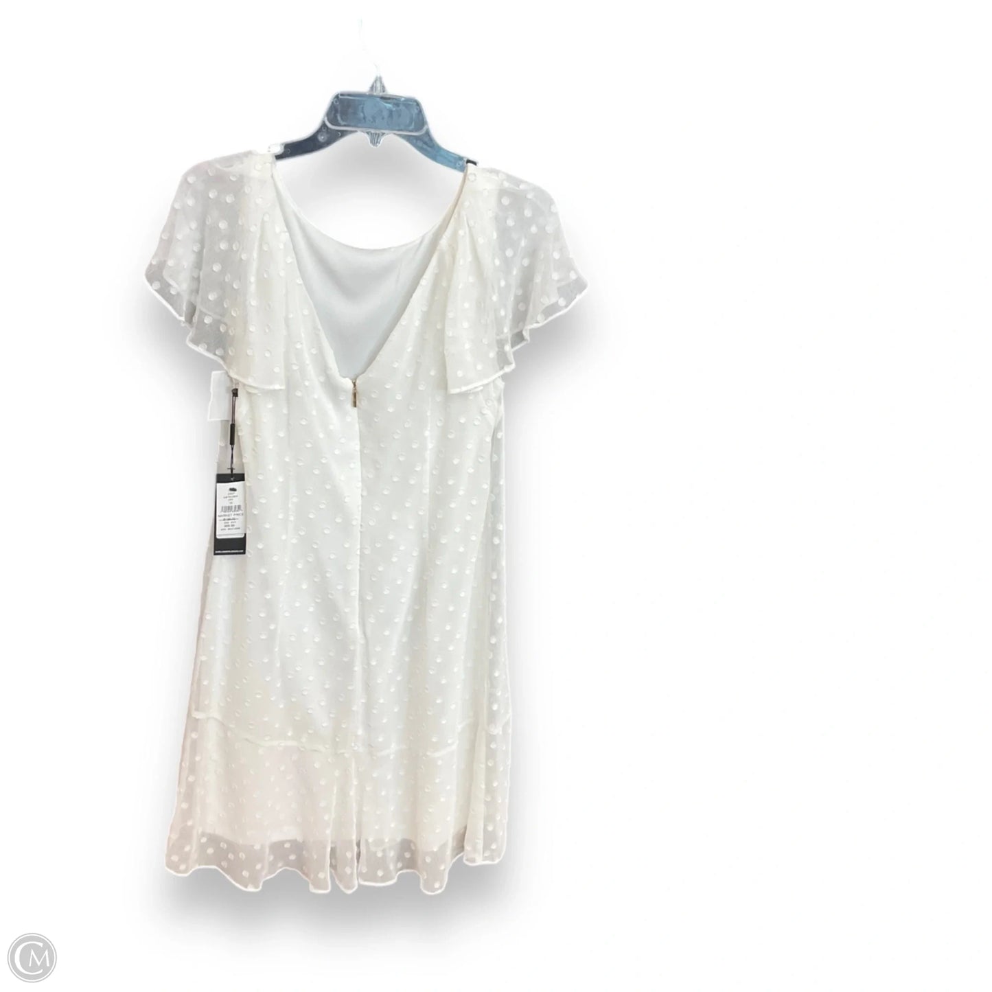 Dress Designer By Karl Lagerfeld In White, Size: M
