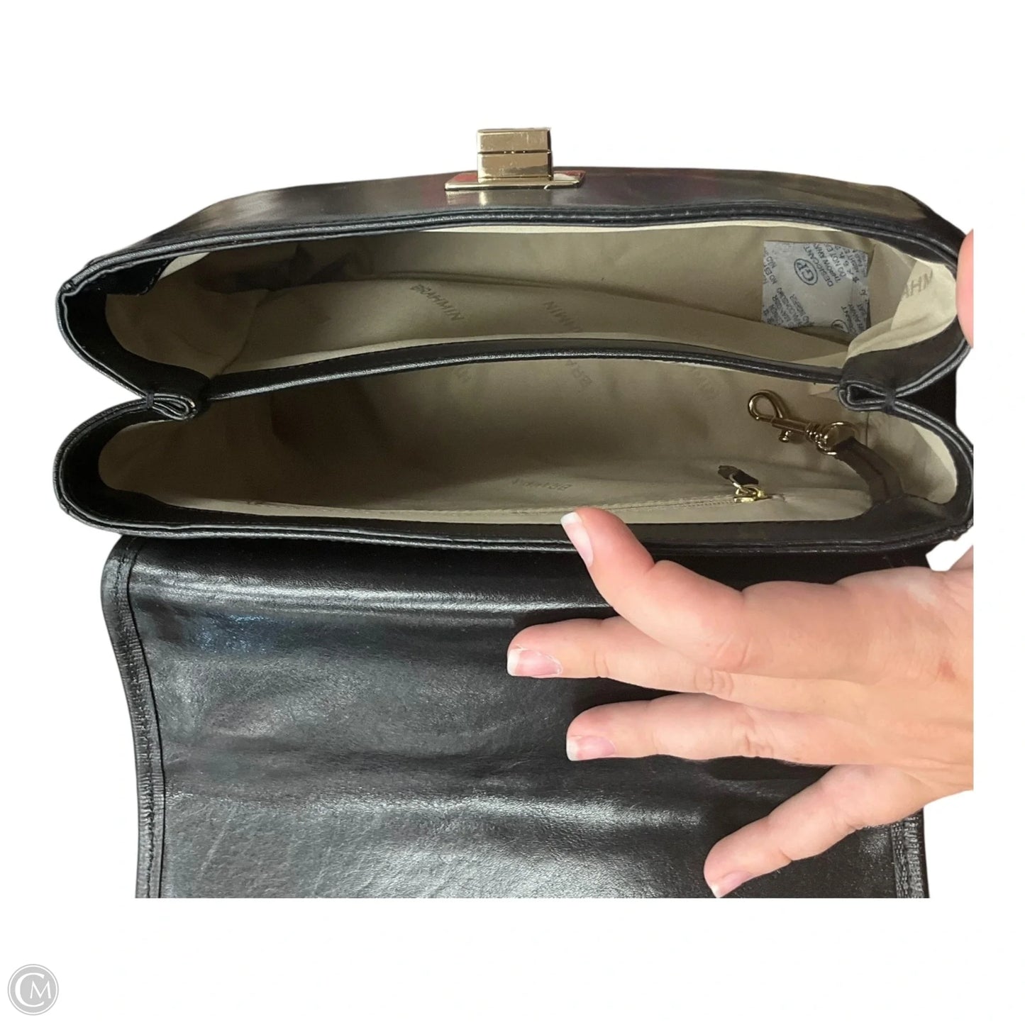 Handbag Designer By Brahmin, Size: Medium