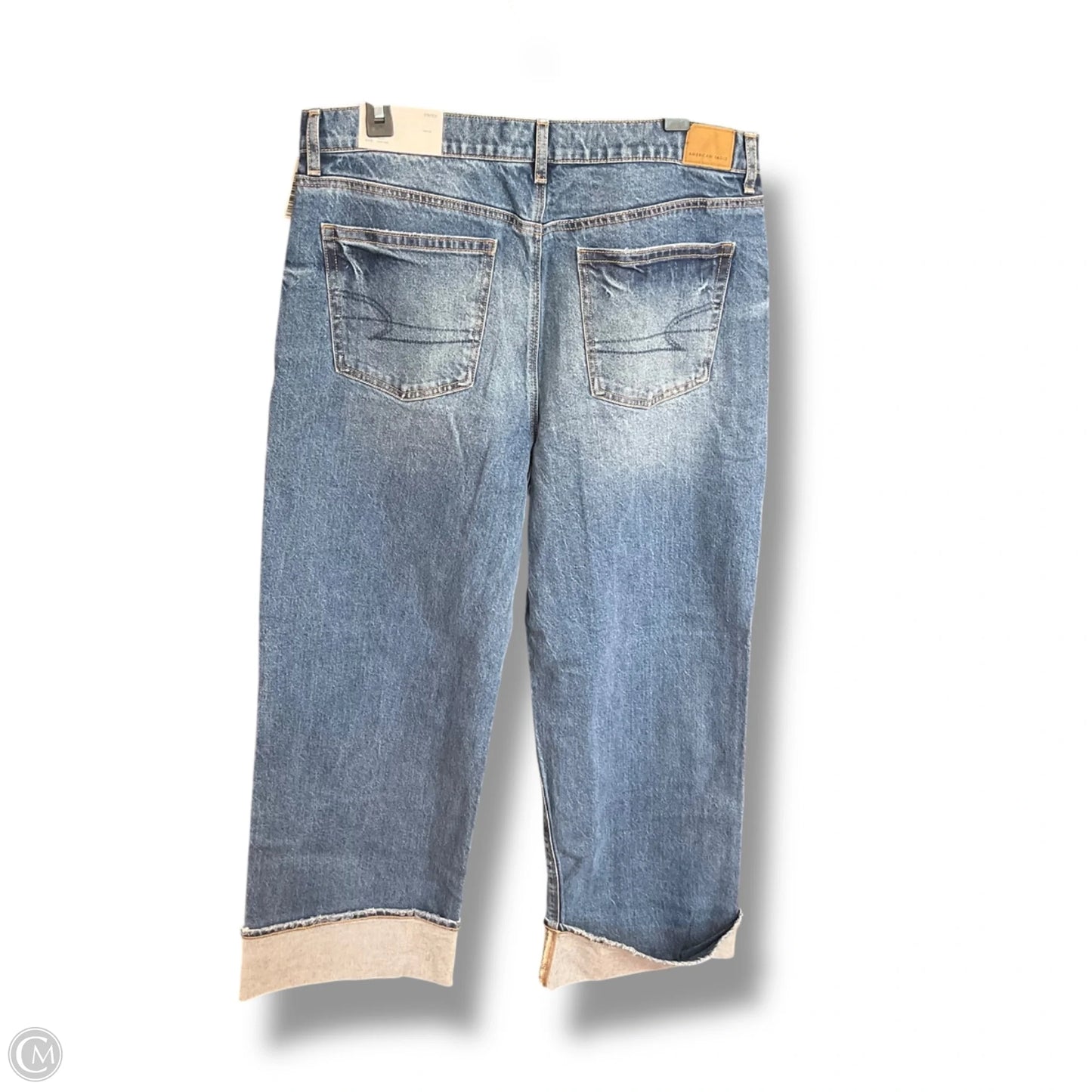 Jeans Cropped By American Eagle In Blue, Size: L
