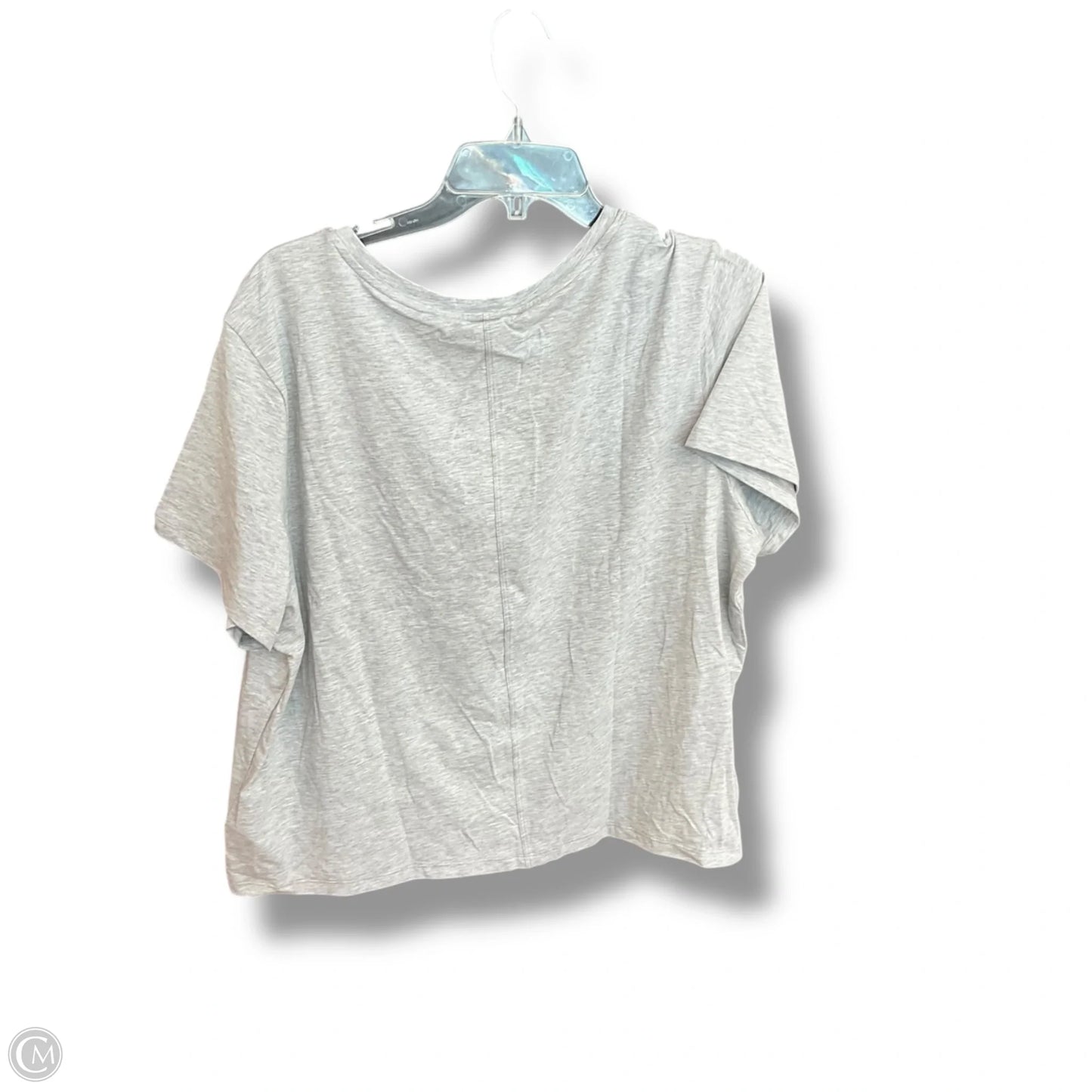 Athletic Top Short Sleeve By Athleta In Grey, Size: Xl