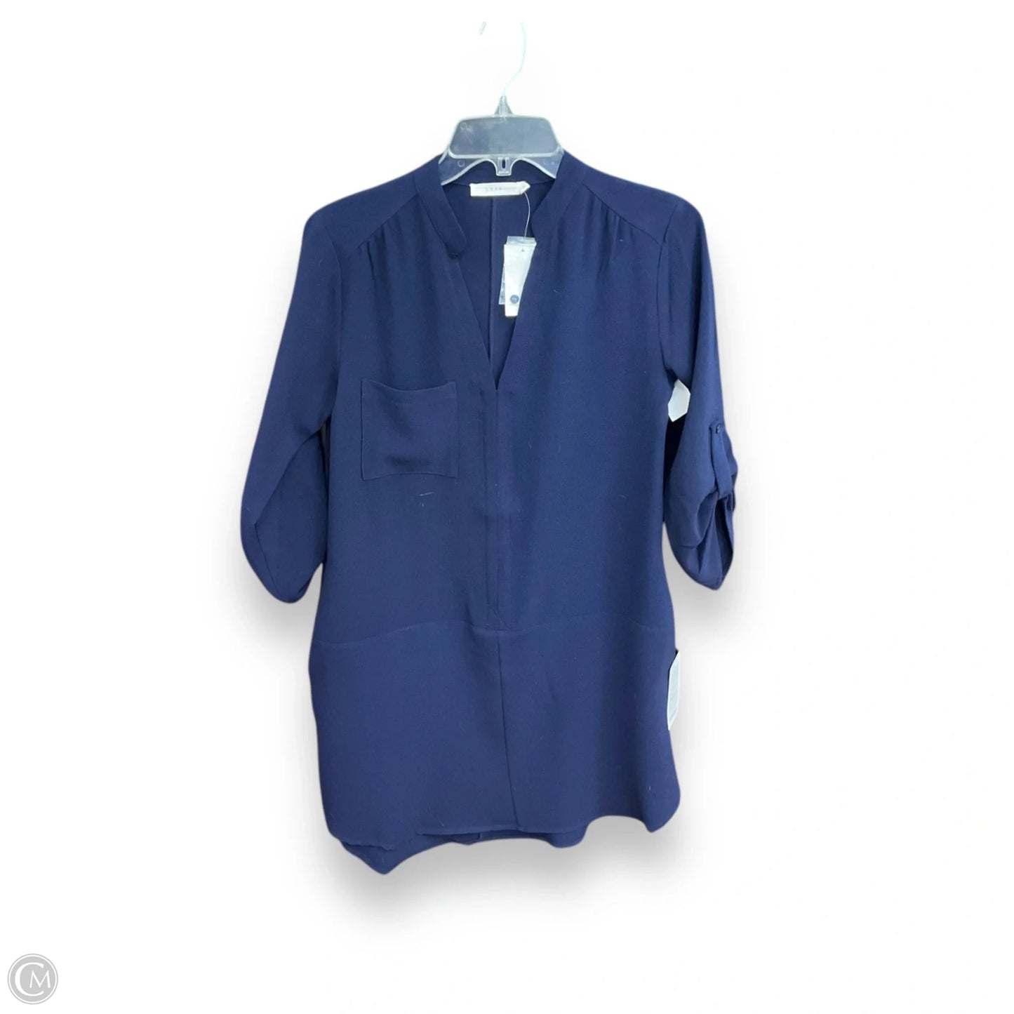 Top 3/4 Sleeve By Lush In Navy, Size: Xs