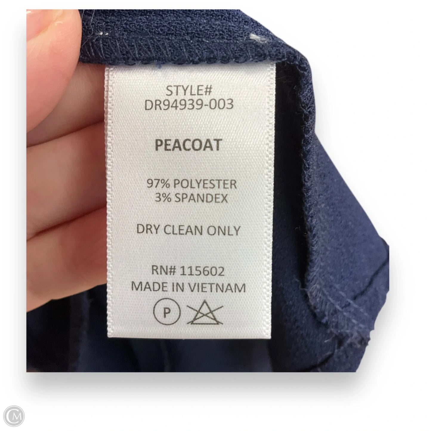 Top 3/4 Sleeve By Lush In Navy, Size: Xs