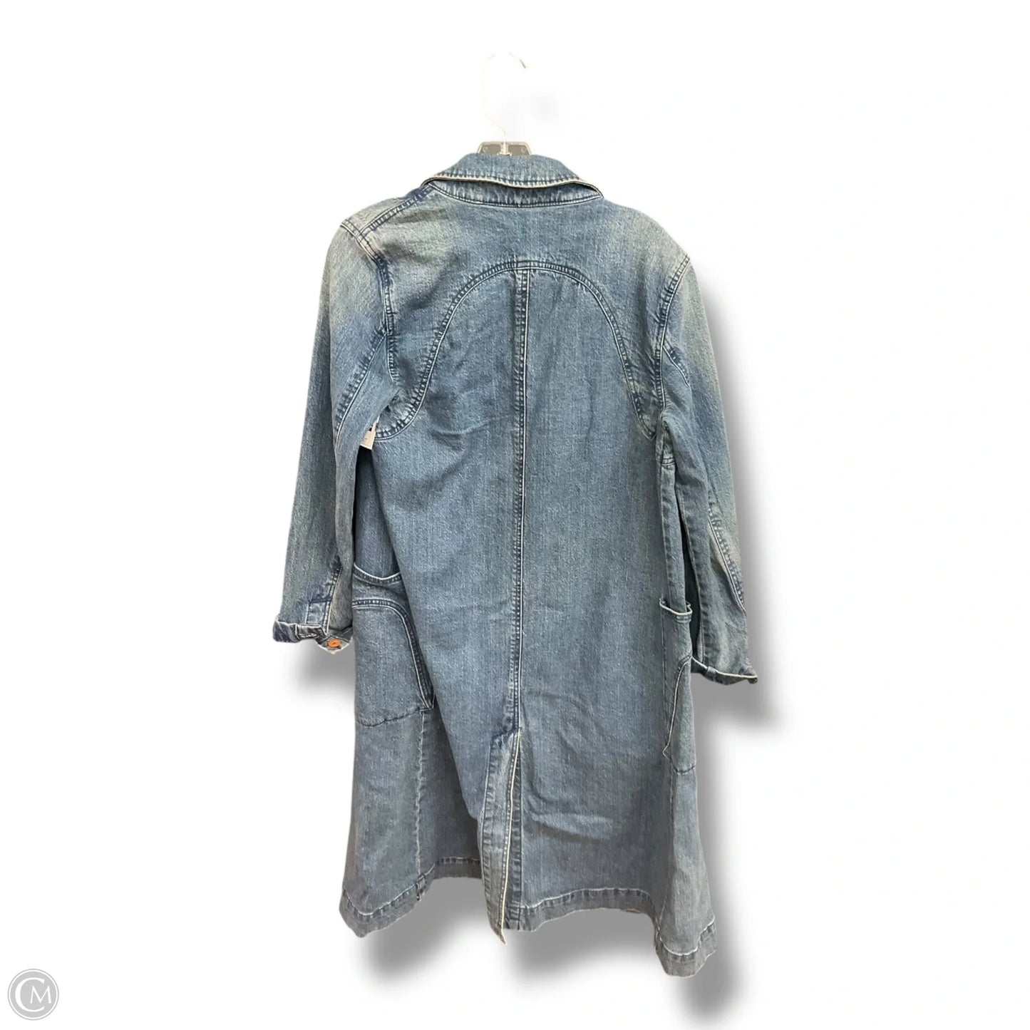 Coat Other By Anthropologie In Blue Denim, Size: S