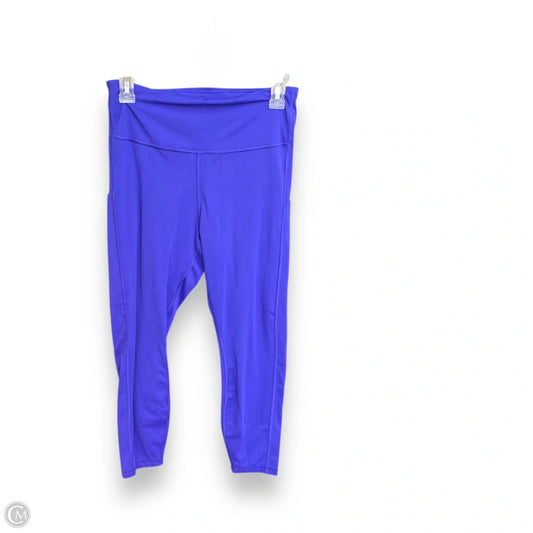 Athletic Leggings By Athleta In Blue, Size: M