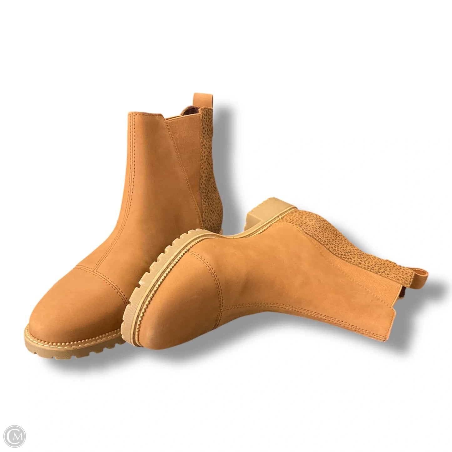 Boots Ankle Flats By Toms In Brown, Size: 10