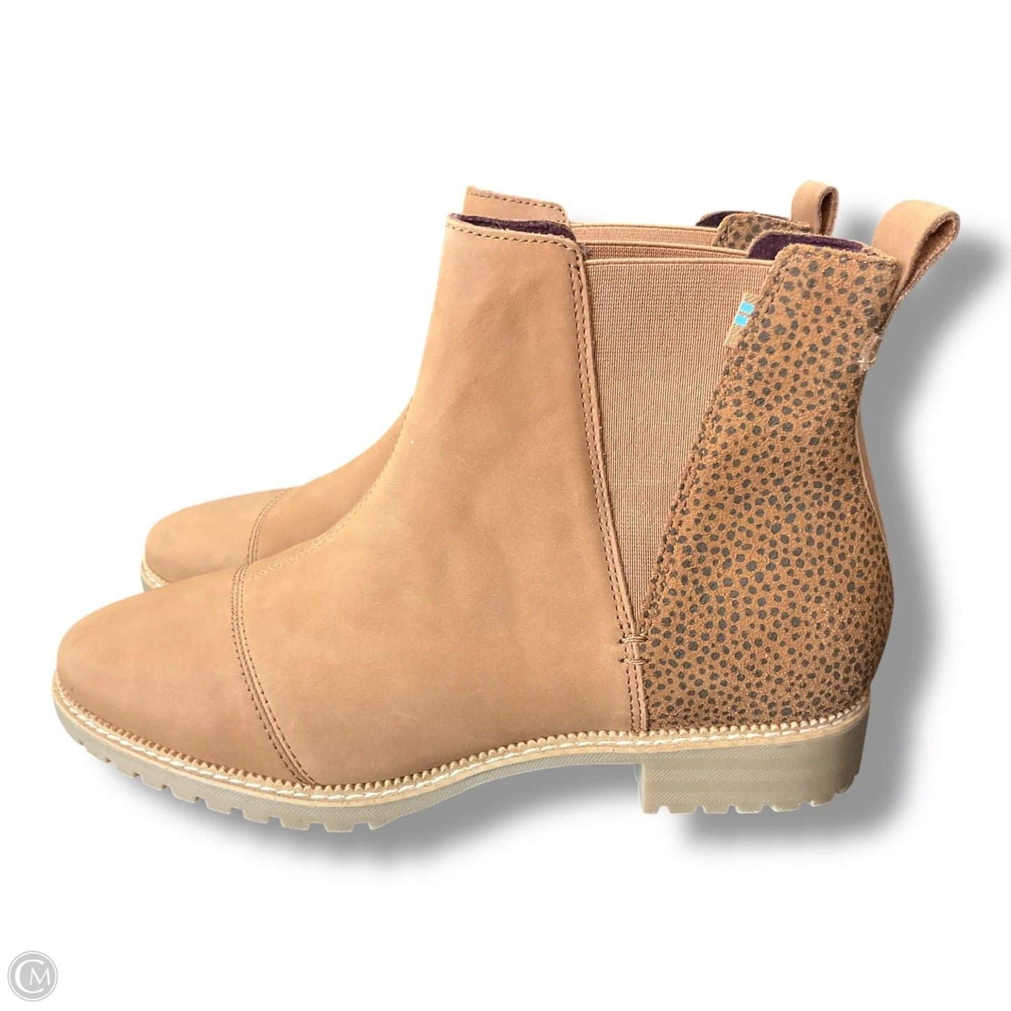 Boots Ankle Flats By Toms In Brown, Size: 10
