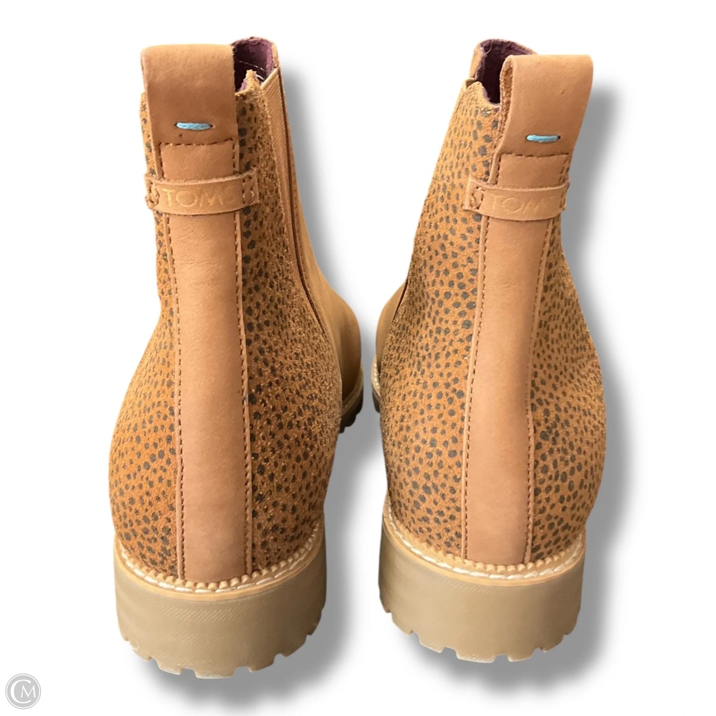 Boots Ankle Flats By Toms In Brown, Size: 10