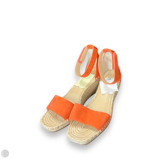 Shoes Heels Wedge By Vince Camuto In Orange, Size: 7