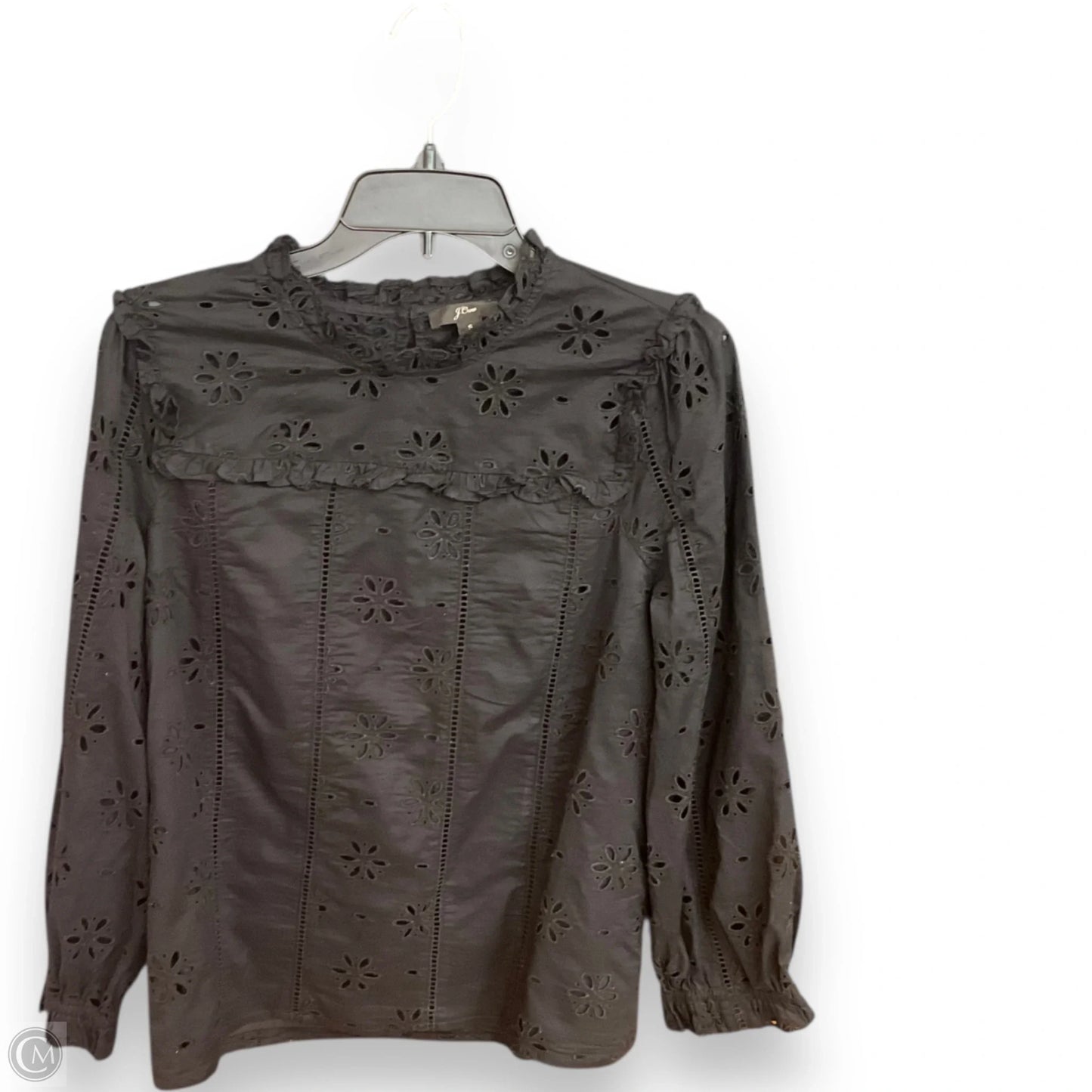 Top Long Sleeve By J. Crew In Black, Size: S