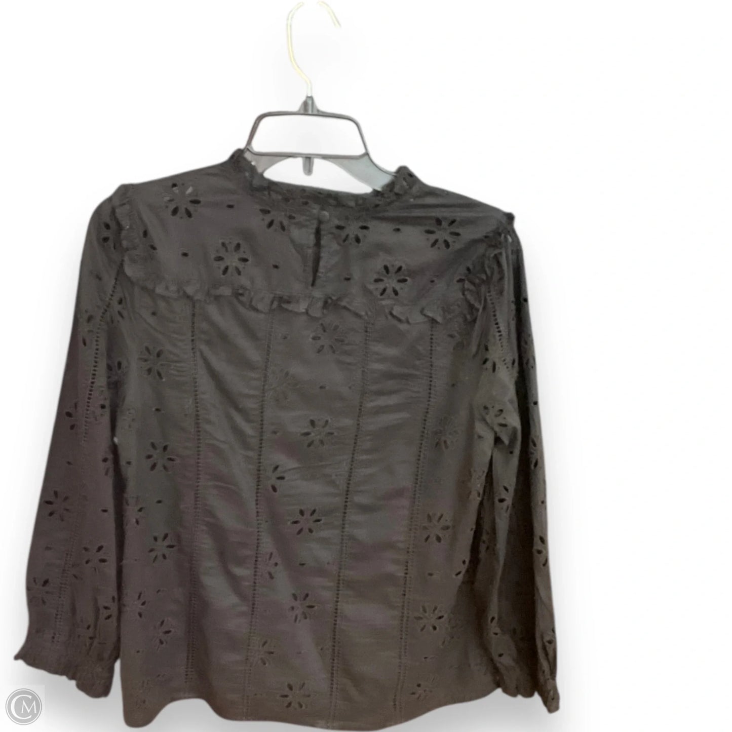 Top Long Sleeve By J. Crew In Black, Size: S