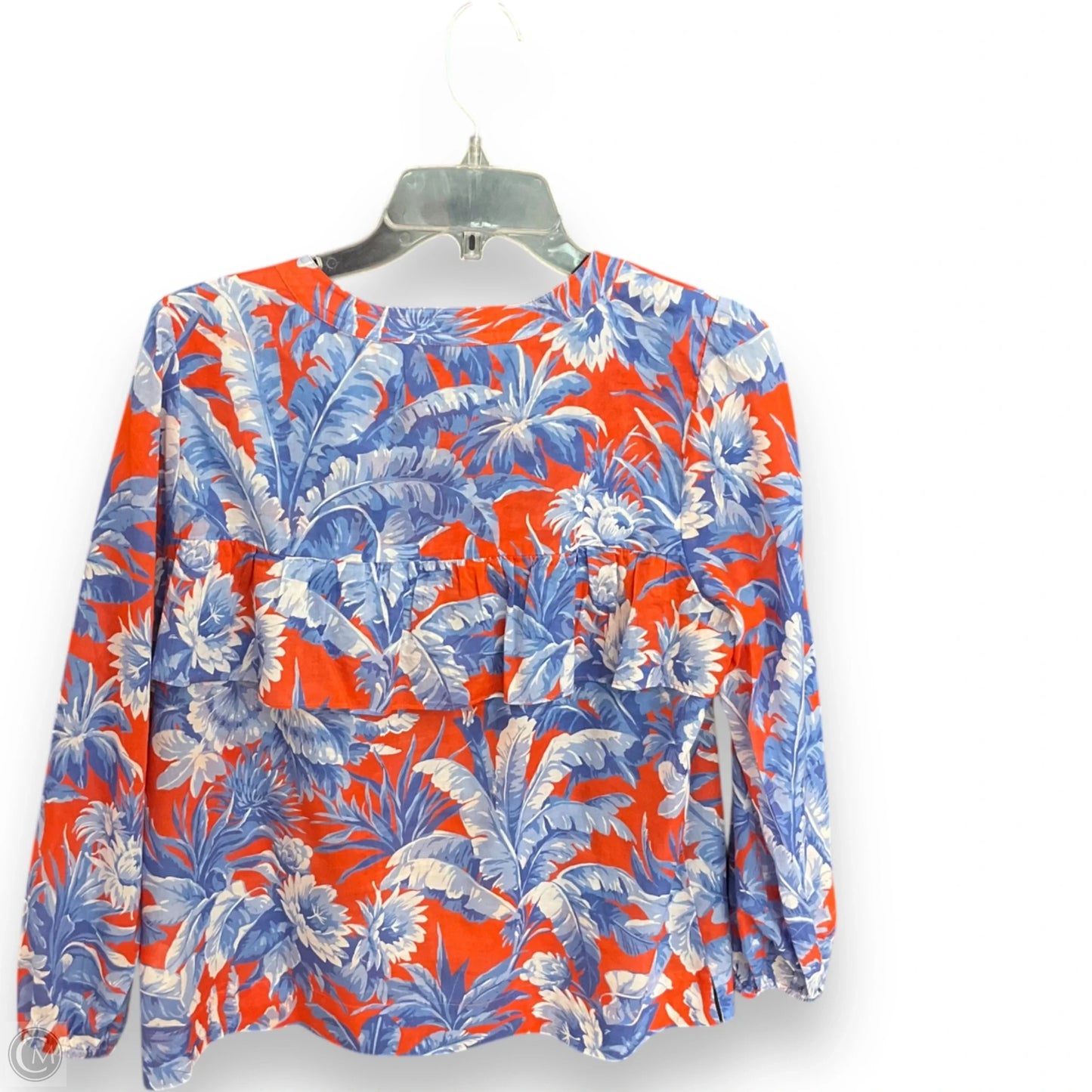 Top Long Sleeve By J. Crew In Floral Print, Size: M