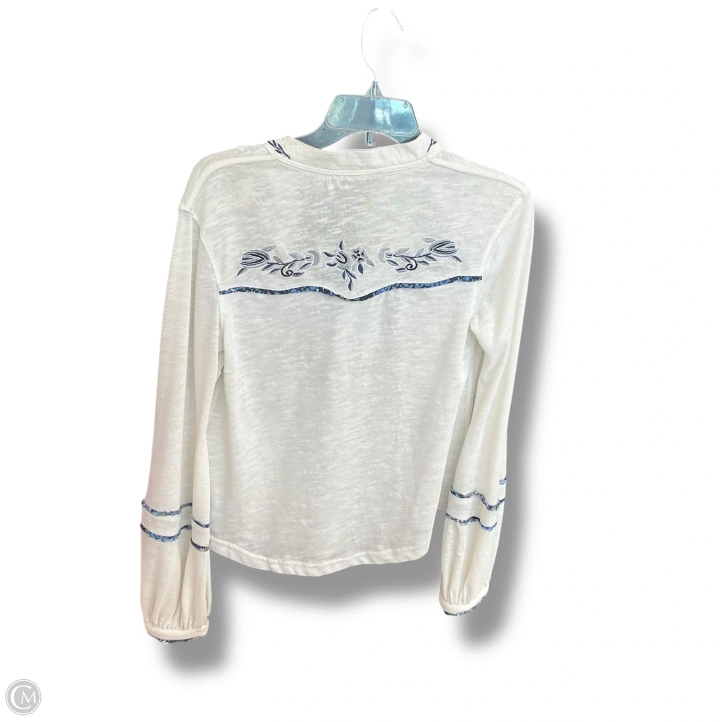Top Long Sleeve By Free People In Floral Print, Size: S