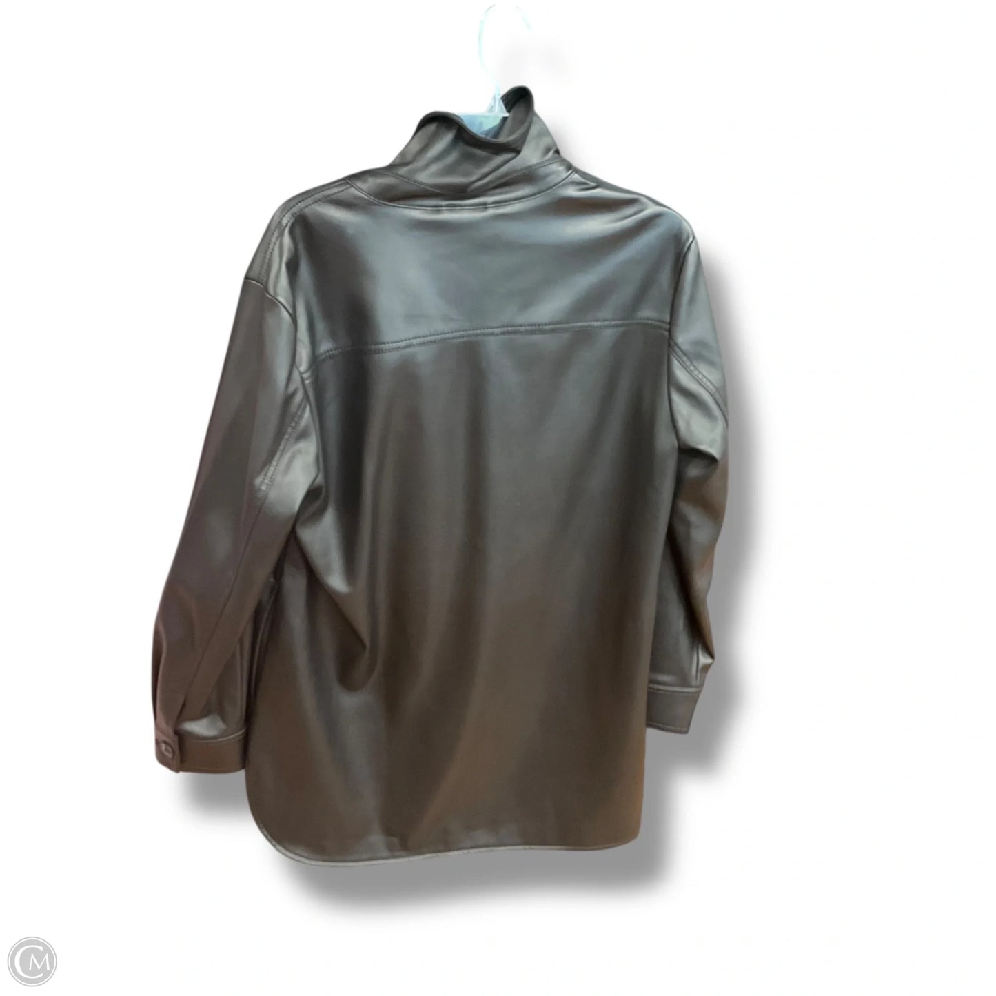 Jacket Shirt By Loft In Black, Size: M