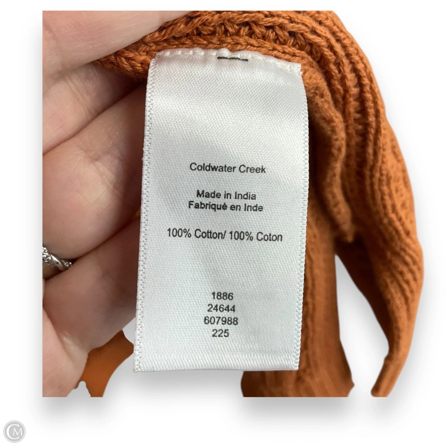 Vest Sweater By Coldwater Creek In Orange, Size: L