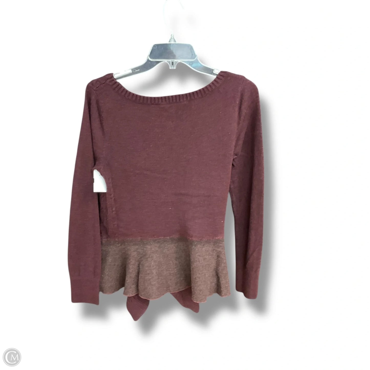 Sweater By Knitted And Knotted In Maroon, Size: M