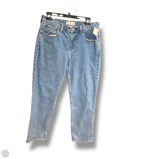 Jeans Wide Leg By Abercrombie And Fitch In Blue Denim, Size: 8