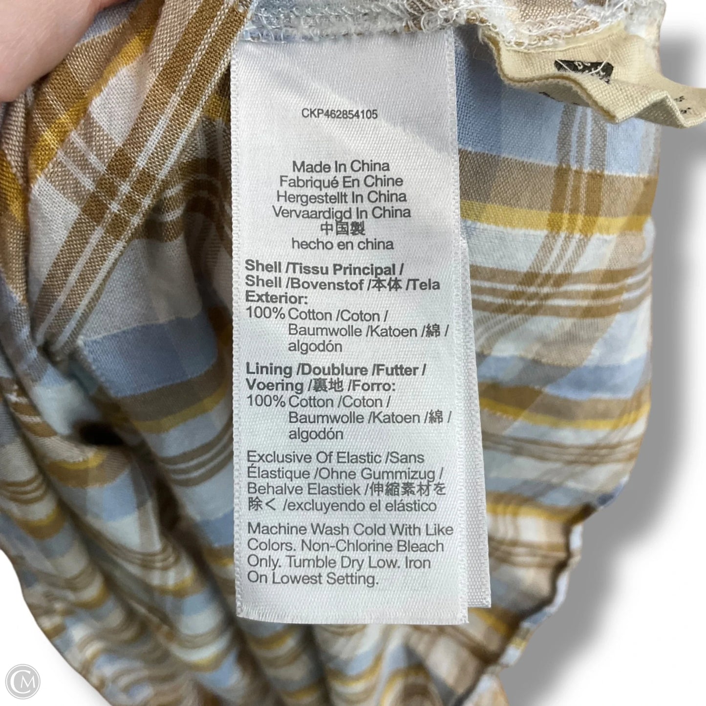 Dress Casual Maxi By Madewell In Plaid Pattern, Size: Xs