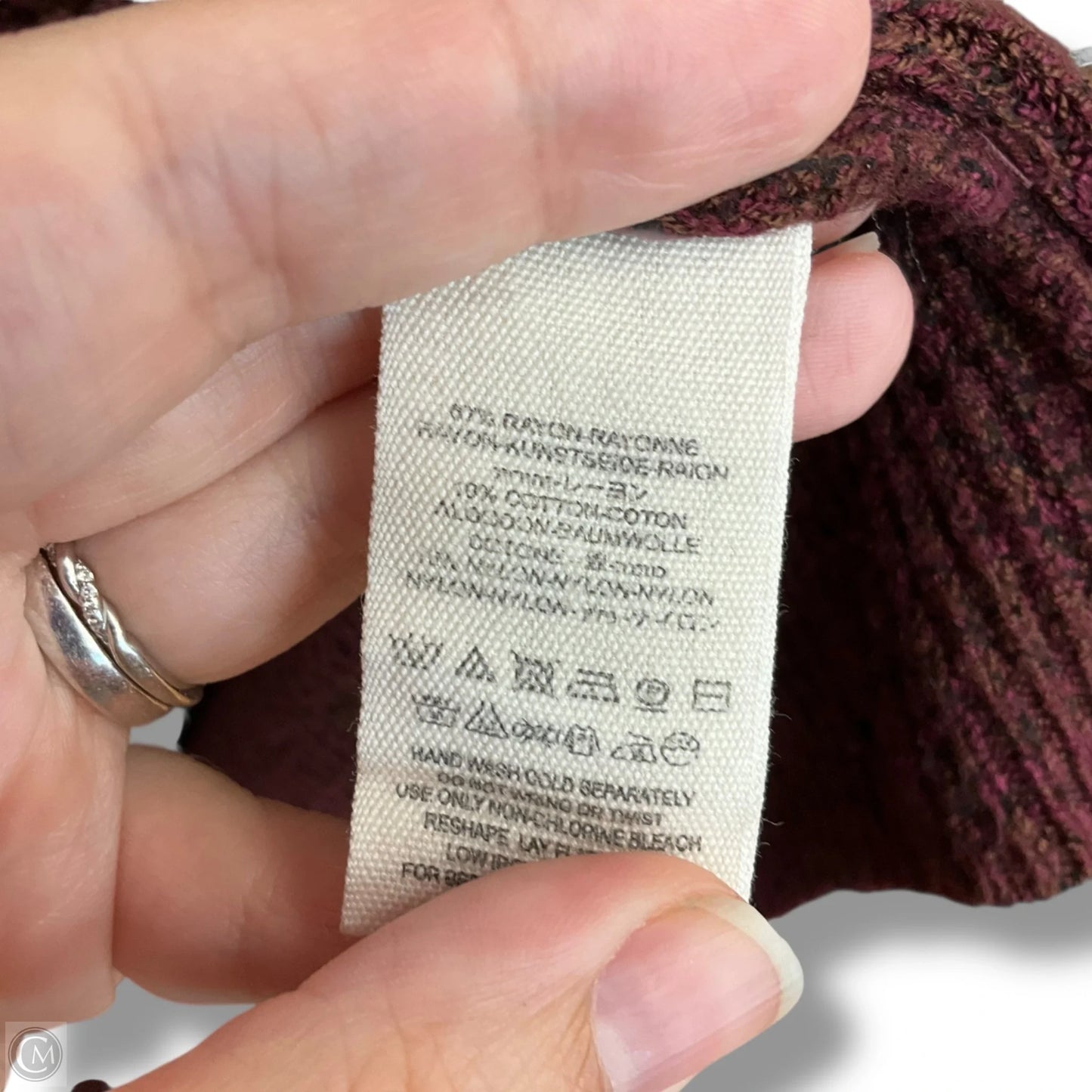 Sweater By Free People In Maroon, Size: S