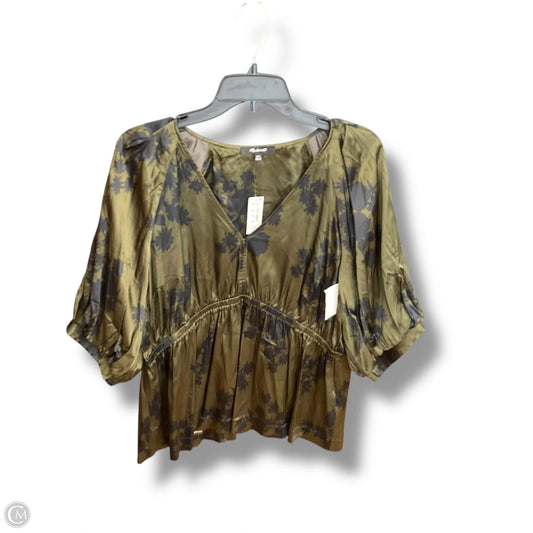 Top Short Sleeve By Madewell In Floral Print, Size: Xxl