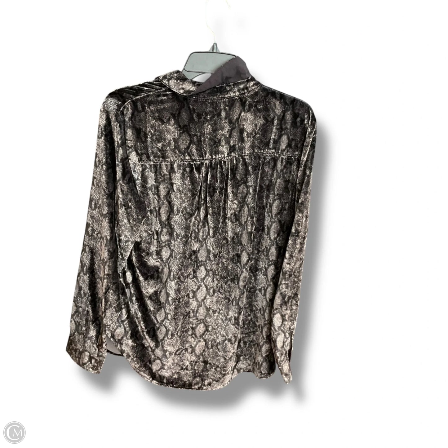 Blouse Long Sleeve By Pilcro In Snakeskin Print, Size: M