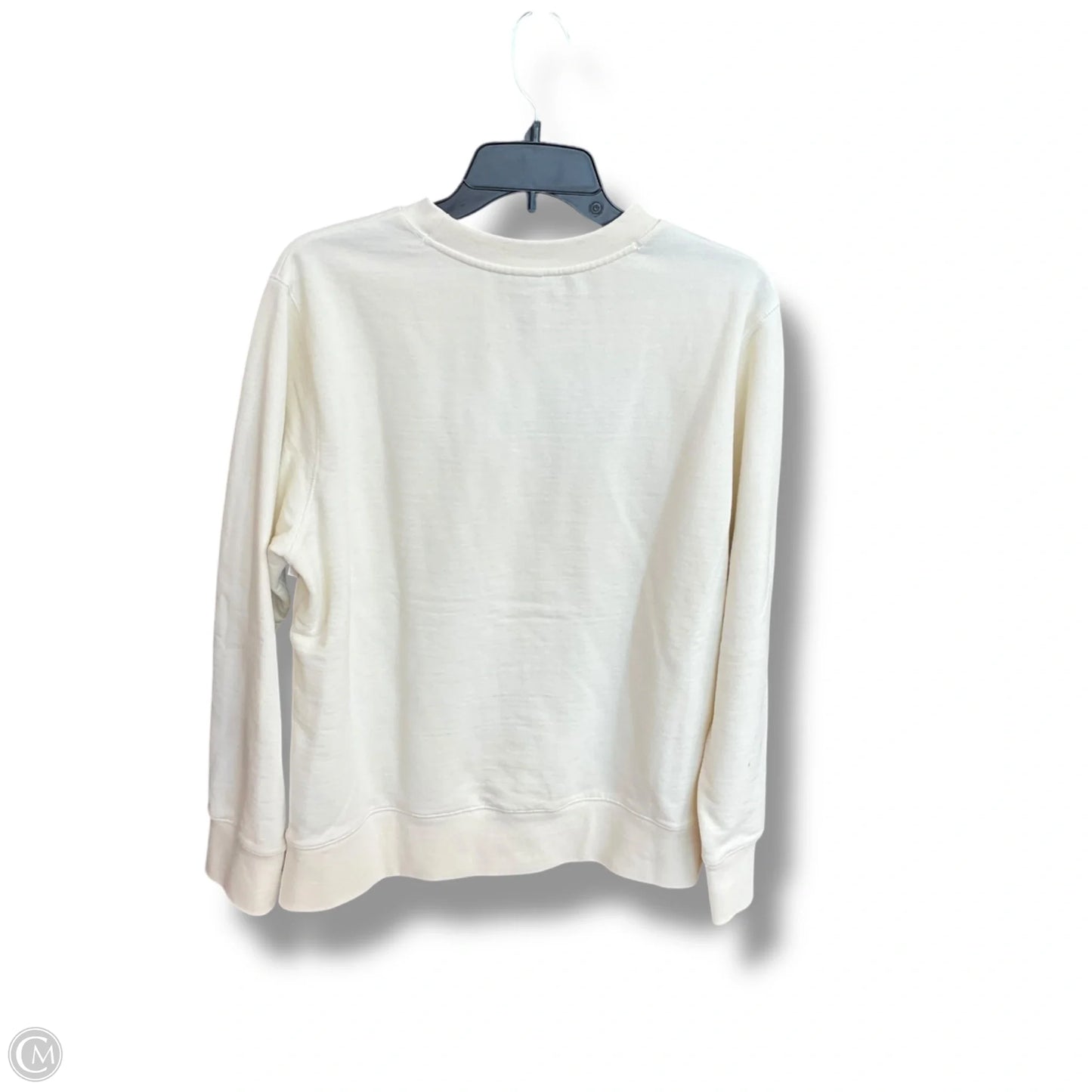 Athletic Sweatshirt Crewneck By The North Face In Cream, Size: M