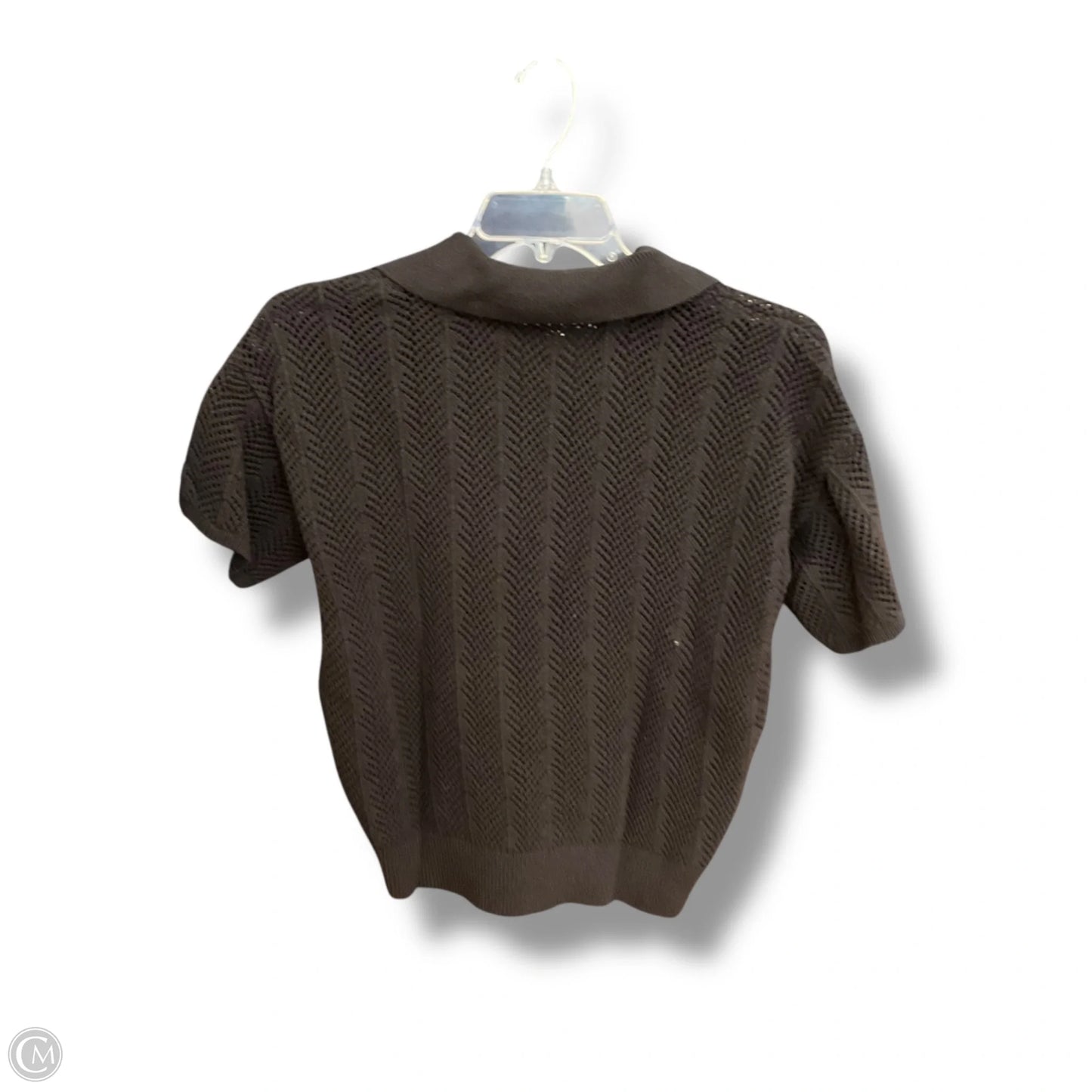 Sweater Short Sleeve By Loft In Black, Size: M