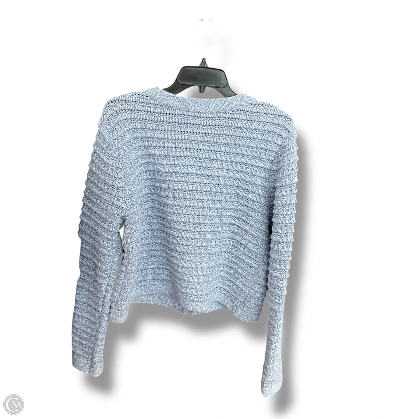 Sweater Cardigan By Loft In Blue, Size: L