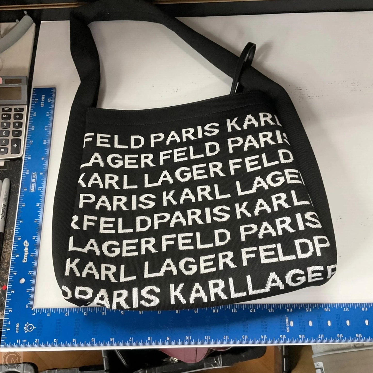 Tote Designer By Karl Lagerfeld, Size: Medium