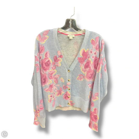Sweater Cardigan By Sundance In Floral Print, Size: L