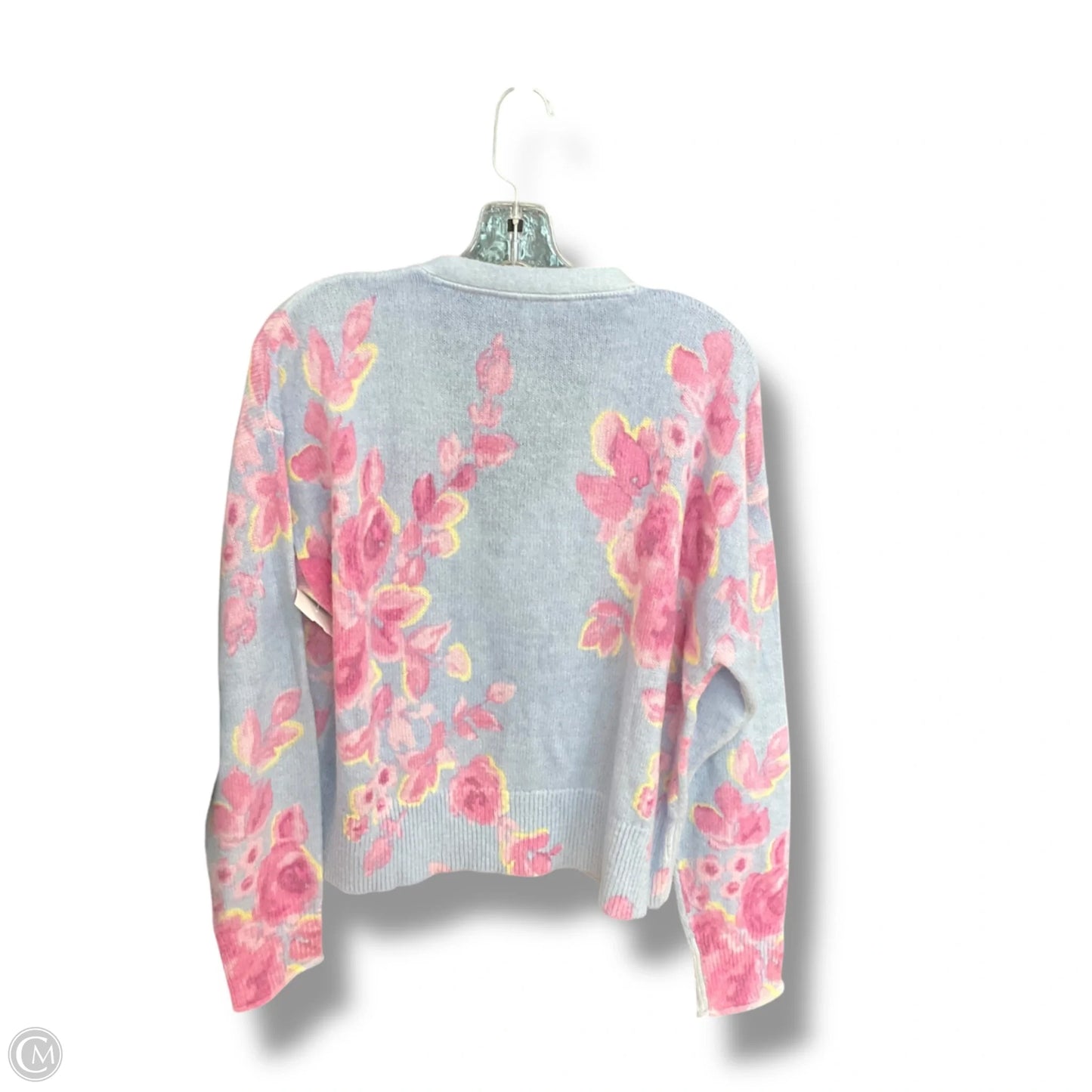 Sweater Cardigan By Sundance In Floral Print, Size: L