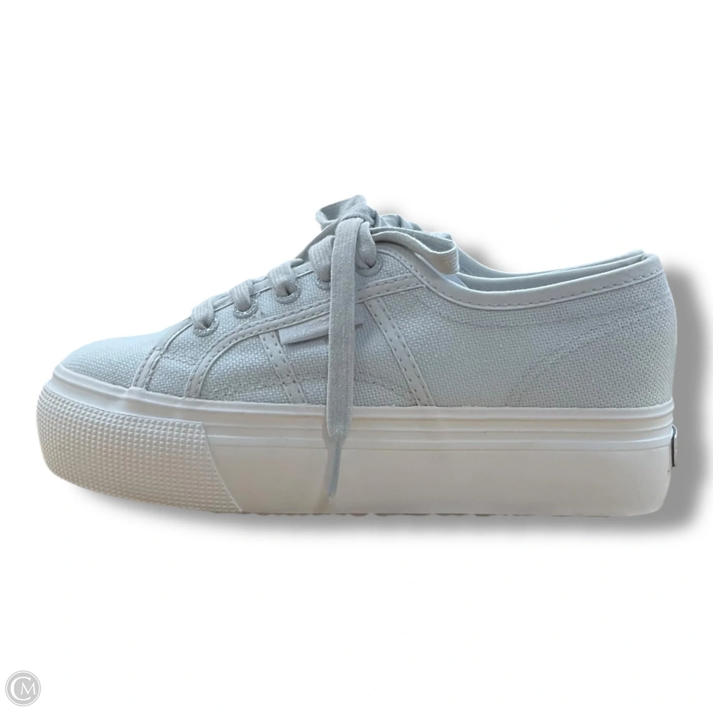 Shoes Sneakers By Superga In Grey, Size: 6
