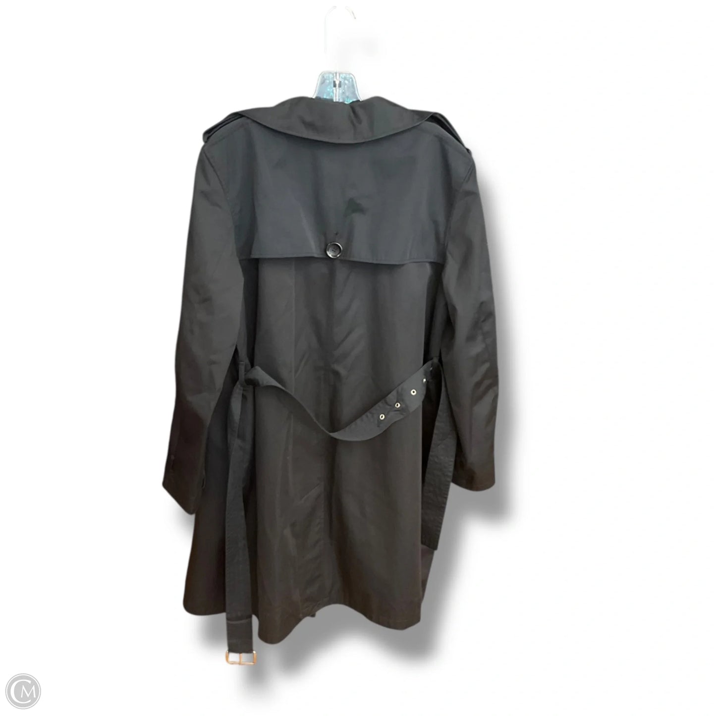 Coat Trench Coat By Michael By Michael Kors In Black, Size: L