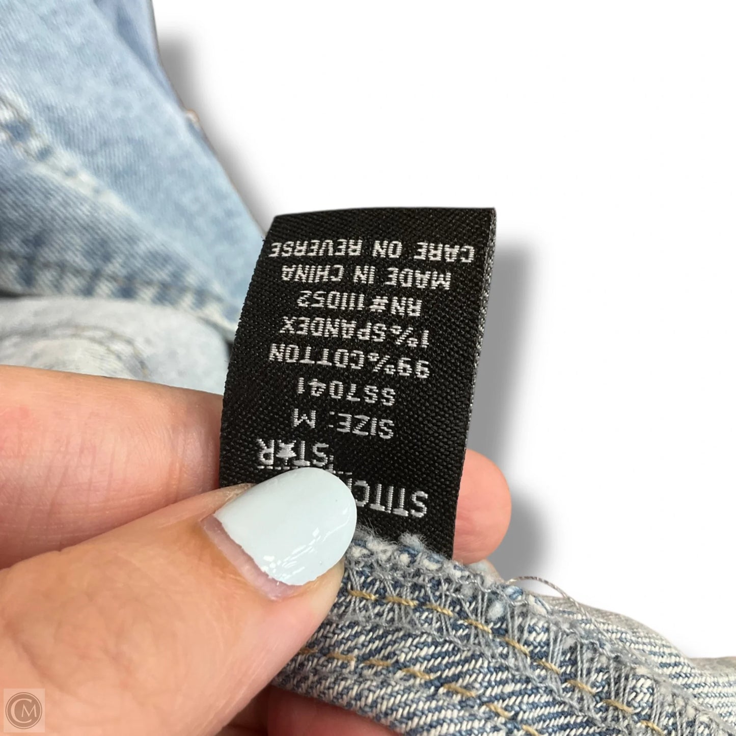 Jacket Denim By Stitch Star In Blue Denim, Size: M