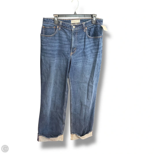 Jeans Wide Leg By Abercrombie And Fitch In Blue Denim, Size: 12