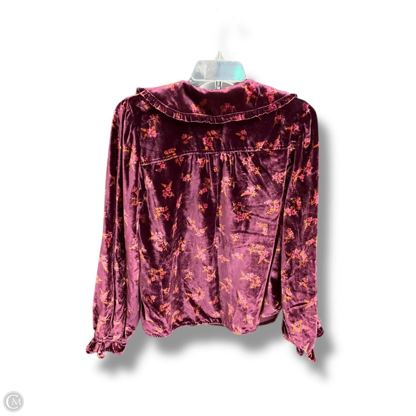 Blouse Long Sleeve By Pilcro In Floral Print, Size: L