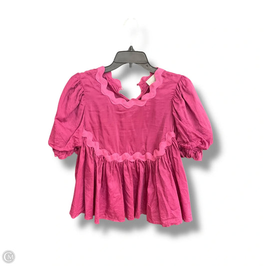 Top Short Sleeve By Mare Mare In Purple, Size: S