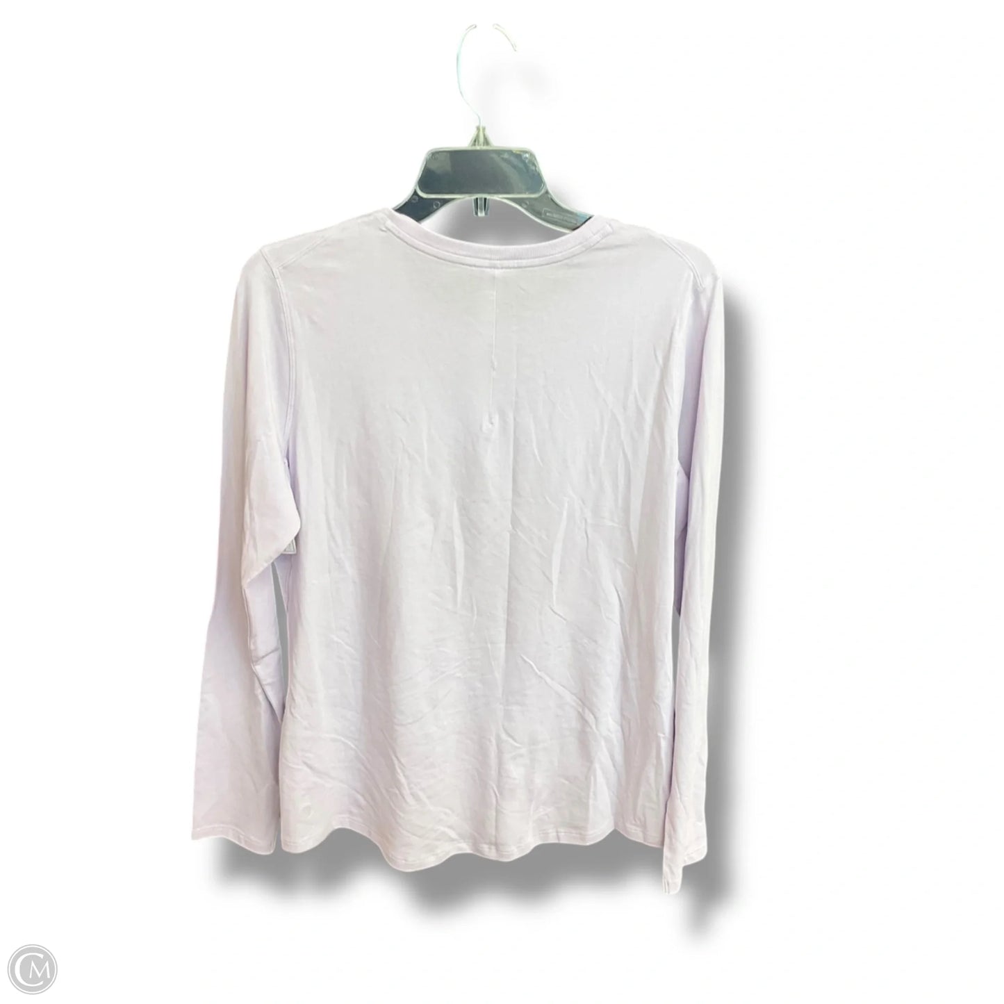 Athletic Top Long Sleeve Crewneck By Lululemon In Purple, Size: 8